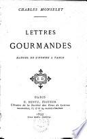 Lettres gourmandes