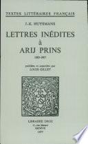 Lettres inédites à Arij Prins, 1885-1907