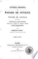 Lettres inédites à Madame de Grignan, sa fille