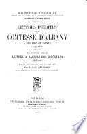 Lettres inédites de la comtesse d'Albany à ses amis de Sienne (1797-1820) ...: sér. Lettres à Alessandro Cerretani (1803-1820)