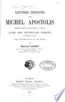 Lettres inédites de Michel Apostolis