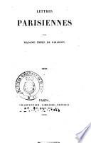 Lettres parisiennes