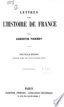 Lettres sur l'histoire de France