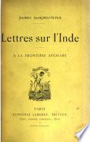 Lettres sur l'Inde