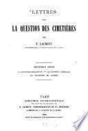 Lettres sur la question des cimetières
