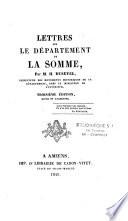 Lettres sur le département de la Somme