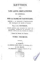 Lettres sur les arts imitateurs en général et sur la danse en particulier