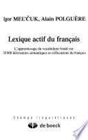 Lexique actif du français