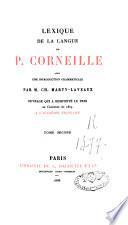 Lexique de la langue de P. Corneille