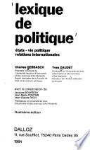 Lexique de politique