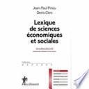 Lexique de sciences économiques et sociales