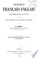 Lexique français-anglais