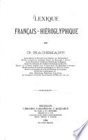 Lexique français-hiéroglyphique