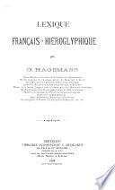 Lexique Français-hieroglyphique par ...
