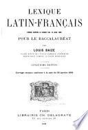 Lexique latin-francais