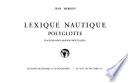 Lexique nautique polyglotte