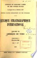 Lexique stratigraphique international