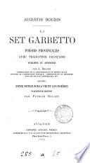 Li set garbetto, poésies provençales, avec tr. fr., publ. et annotées par A. Deloye
