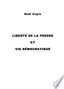 Liberté de la presse et vie démocratique