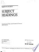 Library of Congress Subject Headings