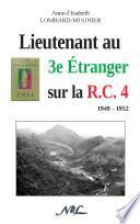 Lieutenant au 3e Étranger sur la RC 4