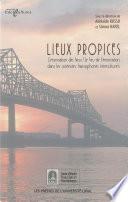 Lieux propices: l'énonciation des lieux / le lieu...