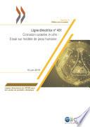 Lignes directrices de l'OCDE pour les essais de produits chimiques, Section 4 Essai n° 431 : Corrosion cutanée in vitro : Essai sur modèle de peau humaine