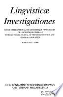 Linguisticae investigationes