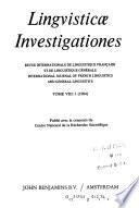 Linguisticae investigationes