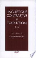 Linguistique contrastive et traduction