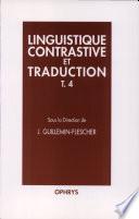 Linguistique contrastive et traduction