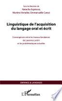 Linguistique de l'acquisition du langage oral et écrit