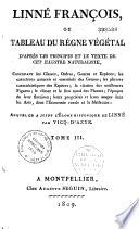 Linné François ou Tableau du règne végétal