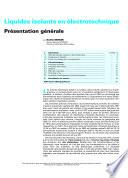 Liquides isolants en électrotechnique
