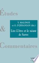 Lire l'Etre Et Le Neant de Sartre