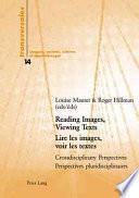 Lire Les Images, Voir Les Textes