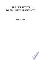 Lire les recits de Maurice Blanchot
