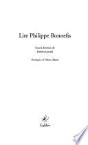 Lire Philippe Bonnefis