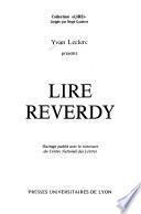 Lire Reverdy