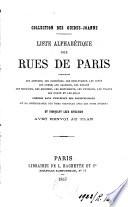 Liste alphabétique des rues de Paris