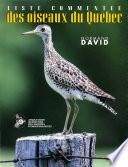 Liste commentée des oiseaux du Québec