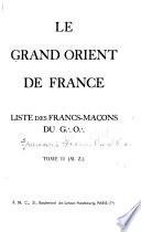 Liste des francs-mac̦ons du G [three dots in triangle pattern] O [three dots in triangle pattern]