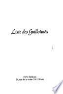 Liste des guillotinés