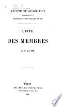 Liste des membres