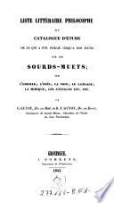 Liste littéraire philocophe