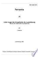 Liste rouge des bryophytes du Luxembourg