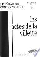 Littérature contemporaine