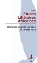 Littérature enfance-jeunesse en Afrique noire
