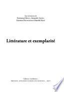 Littérature et exemplarité
