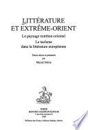 Littérature et Extrême-Orient